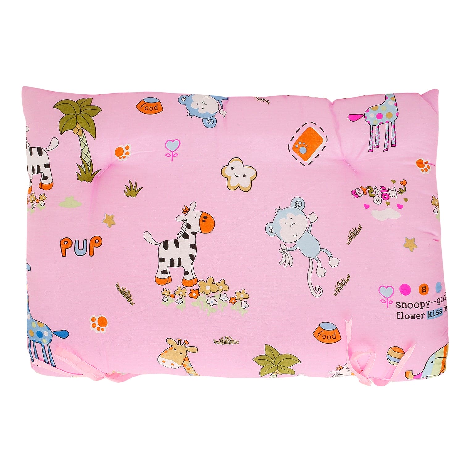 Mattress Set With Neck Pillow and Bolsters Savanna Ooh Na Na Pink - Baby Moo