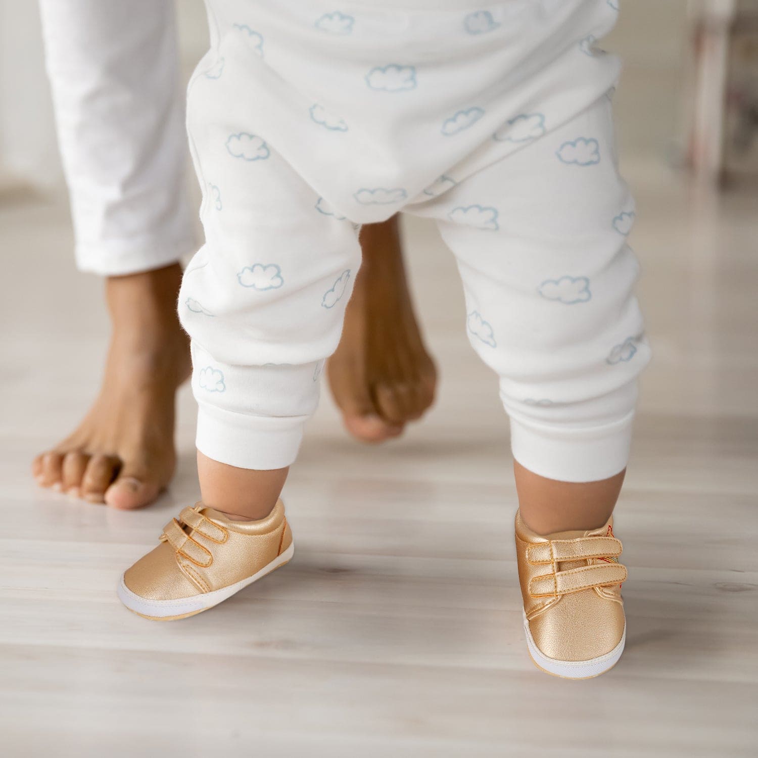 My Star Gold Casual Booties - Baby Moo