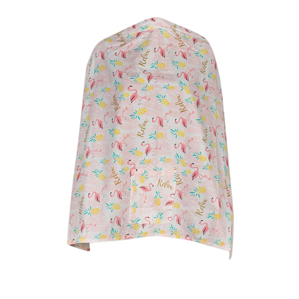 Flamingo Pink Nursing Cover - Baby Moo