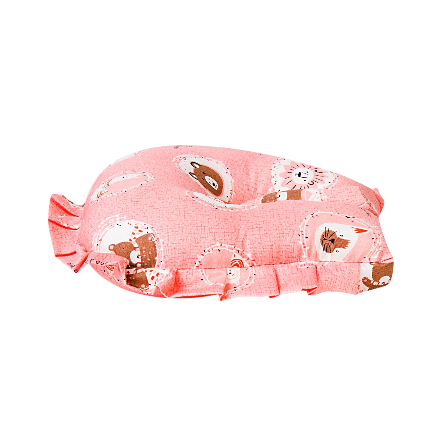 Forest Friends Peach U Shape Large Pillow - Baby Moo