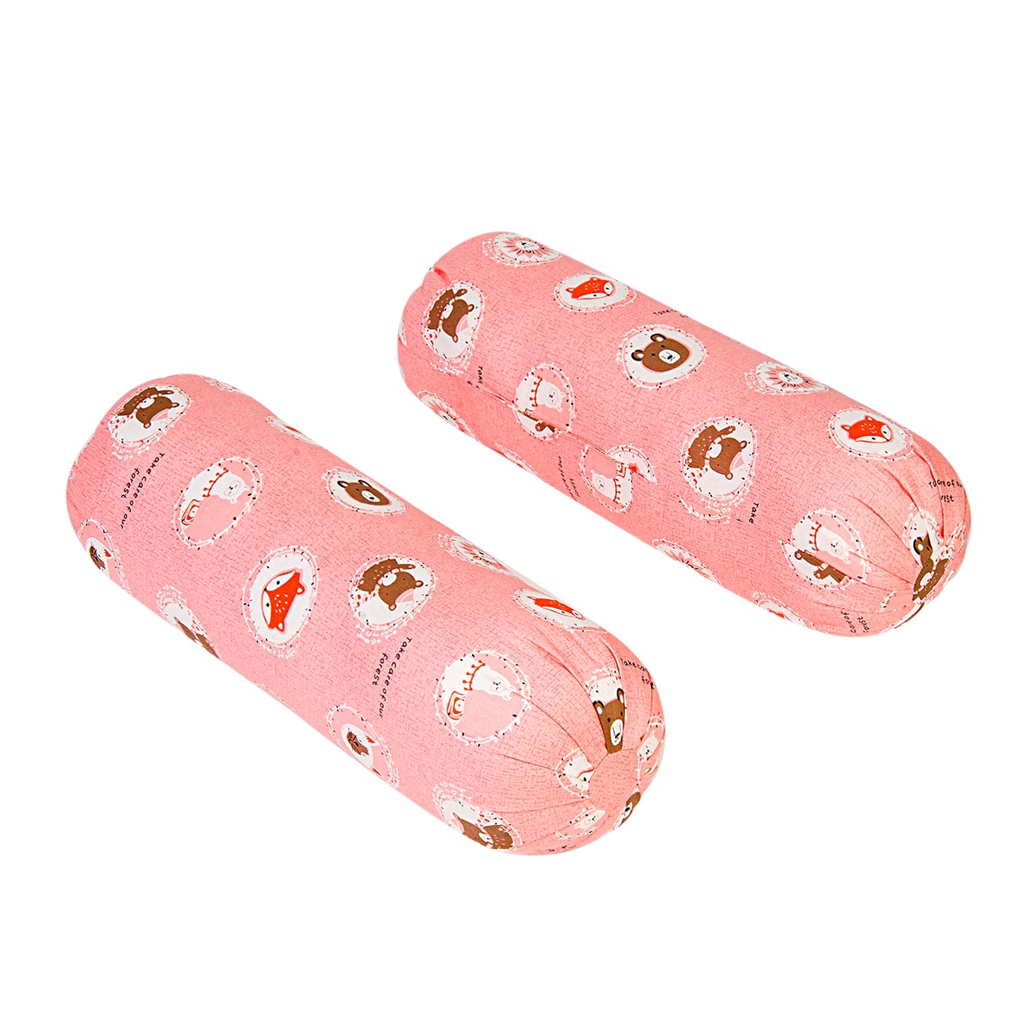 Forest Friends Peach 2 Pcs Small Bolster Set - Baby Moo