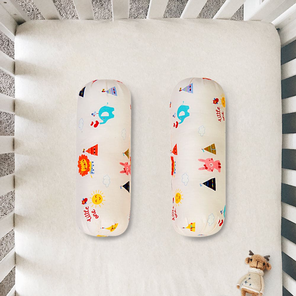 Lion Off White 2 Pcs Large Bolster Set - Baby Moo