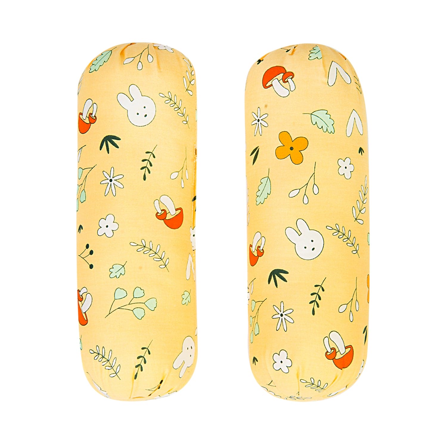 Floral Yellow 2 Pcs Large Bolster Set - Baby Moo