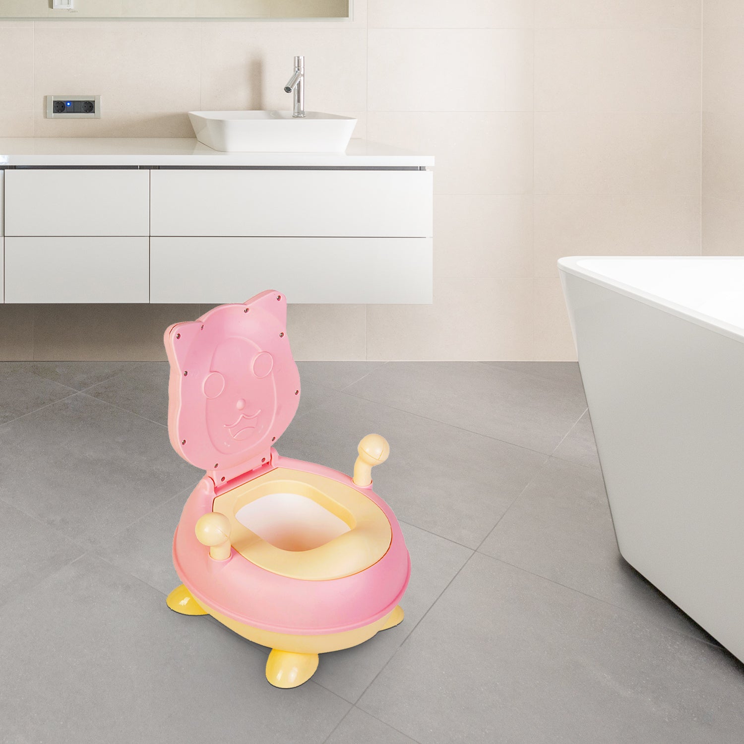 Animal Pink Detachable Potty Chair - Baby Moo