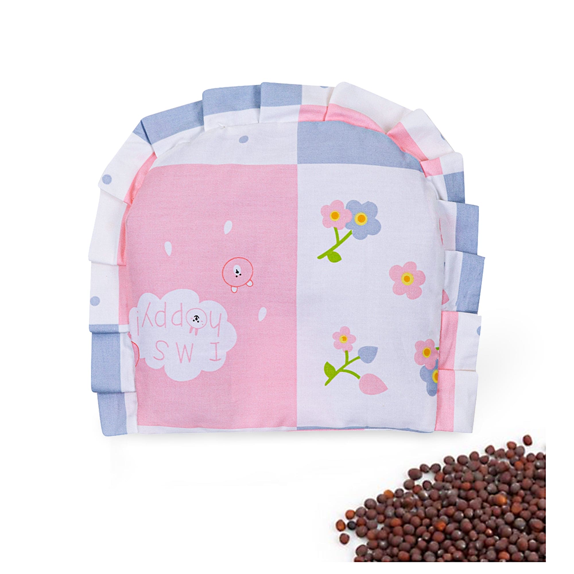 Floral Pink Rai Pillow - Baby Moo