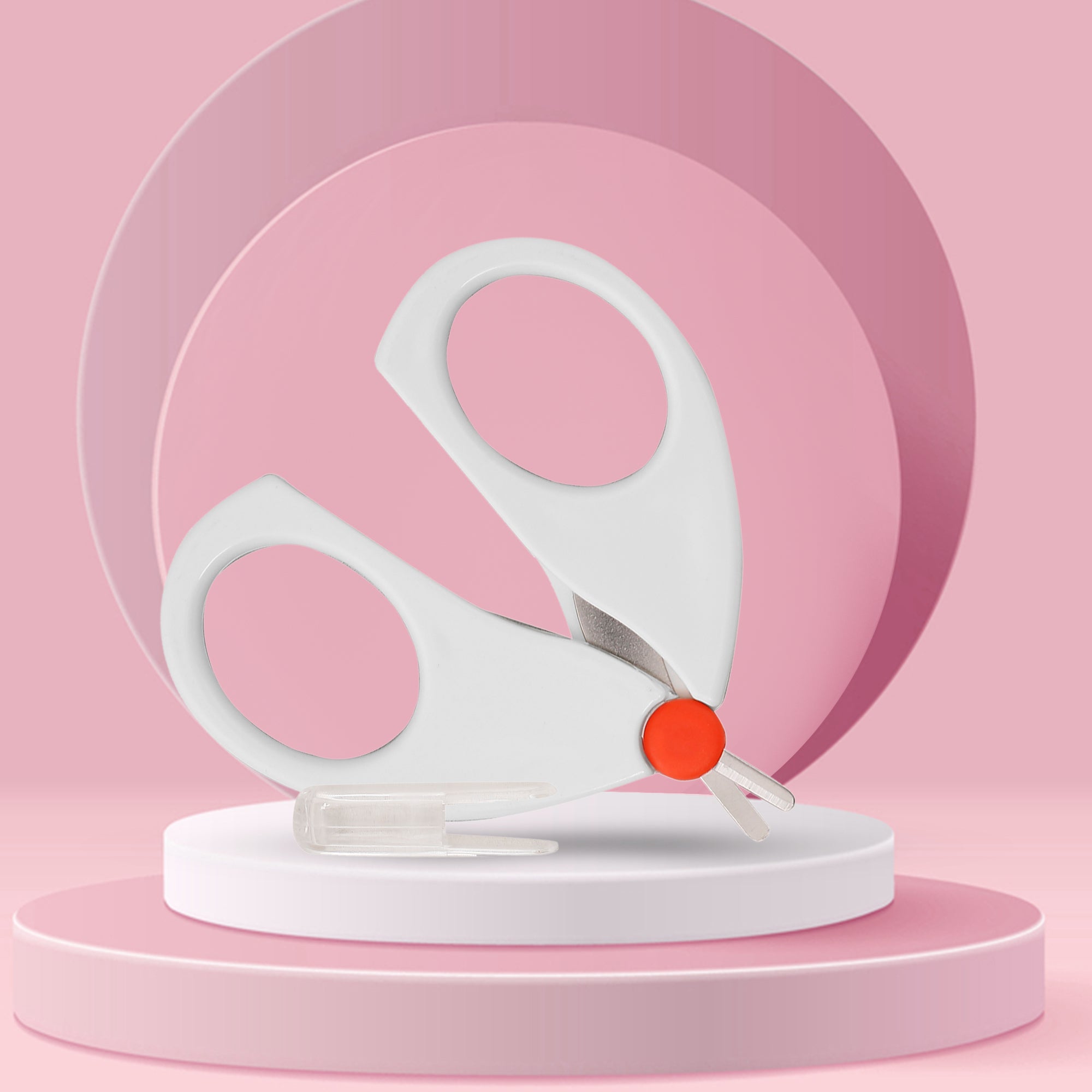 White Safe Baby Nail Scissor