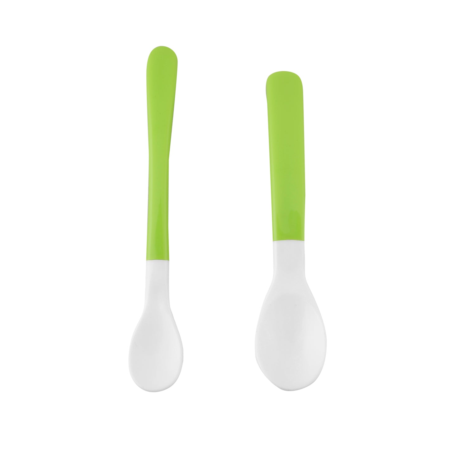 Green Feeding Spoons Set Of 2 - Baby Moo