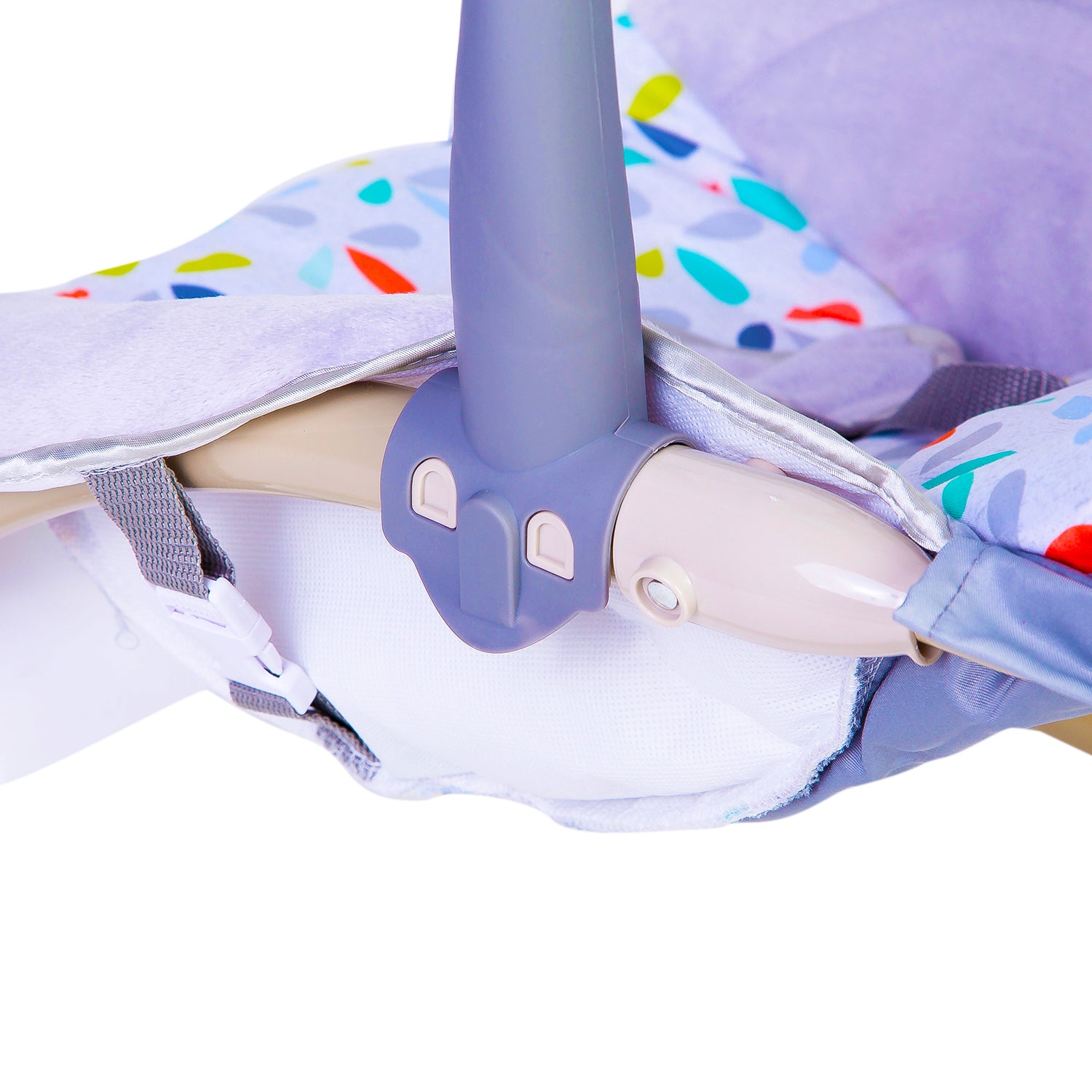 Automatic 3 Position Seat Recliner Bouncer Floral Grey - Baby Moo