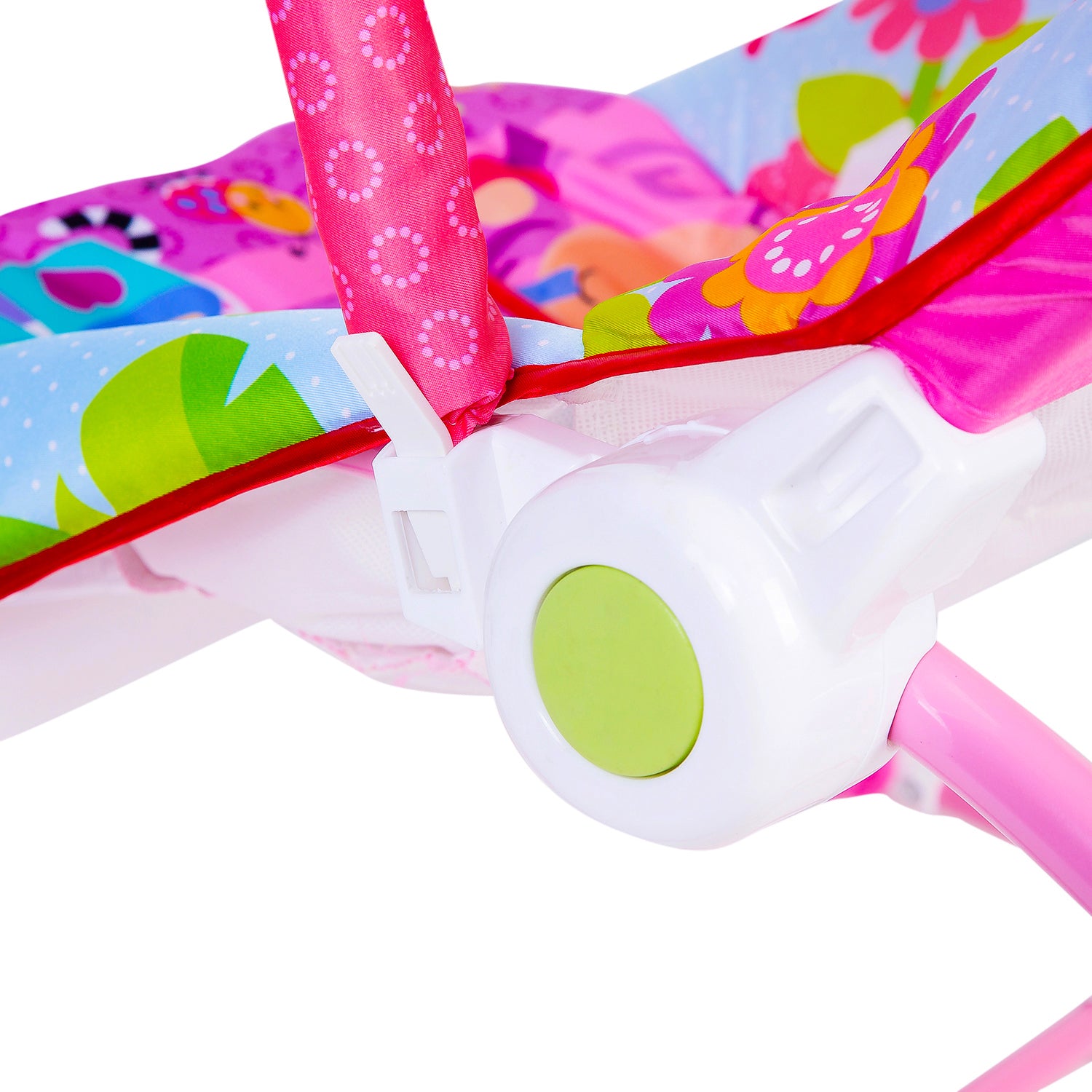 Infant To Toddler Happy Baby Bouncer With Hanging Toys Pink - Baby Moo