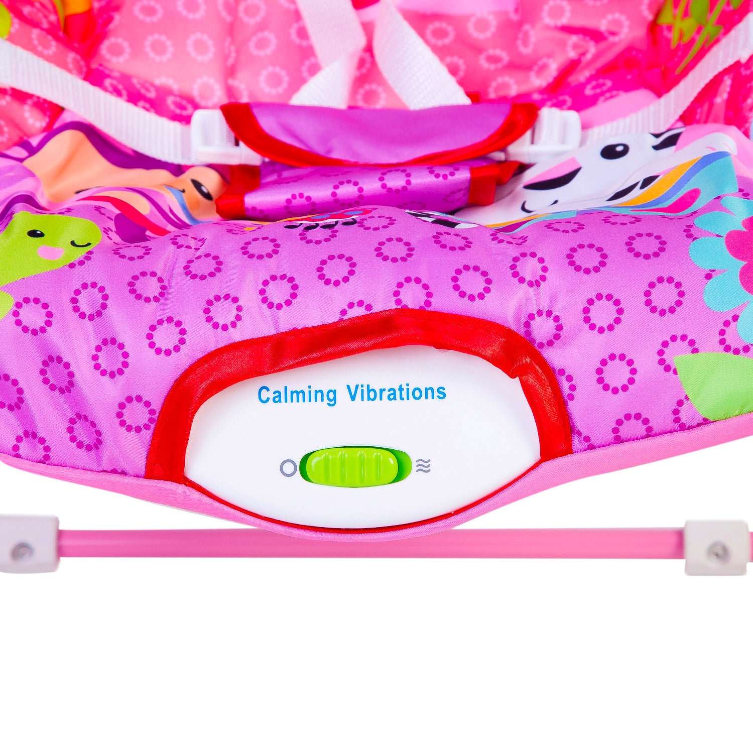 Infant To Toddler Happy Baby Bouncer With Hanging Toys Pink - Baby Moo