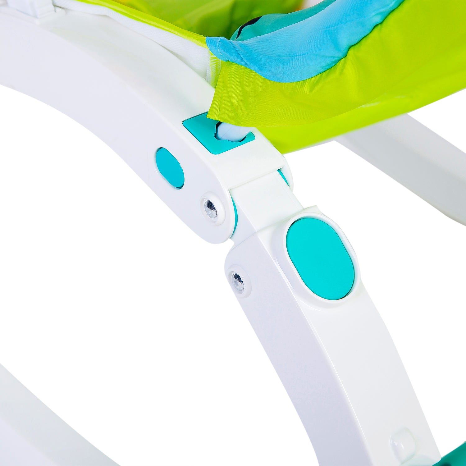 Newborn To Toddler Happy Baby Bouncer With Hanging Toys Green - Baby Moo