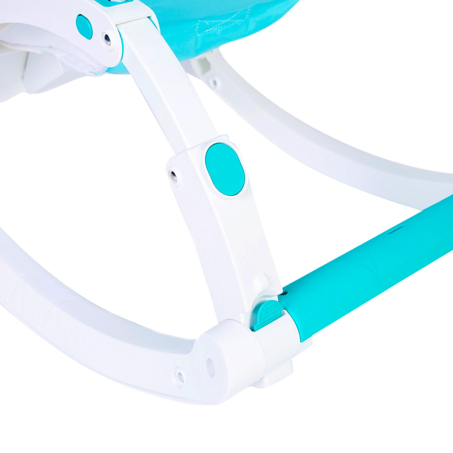 Newborn To Toddler Portable Bouncer With Hanging Toys Abstract Blue - Baby Moo