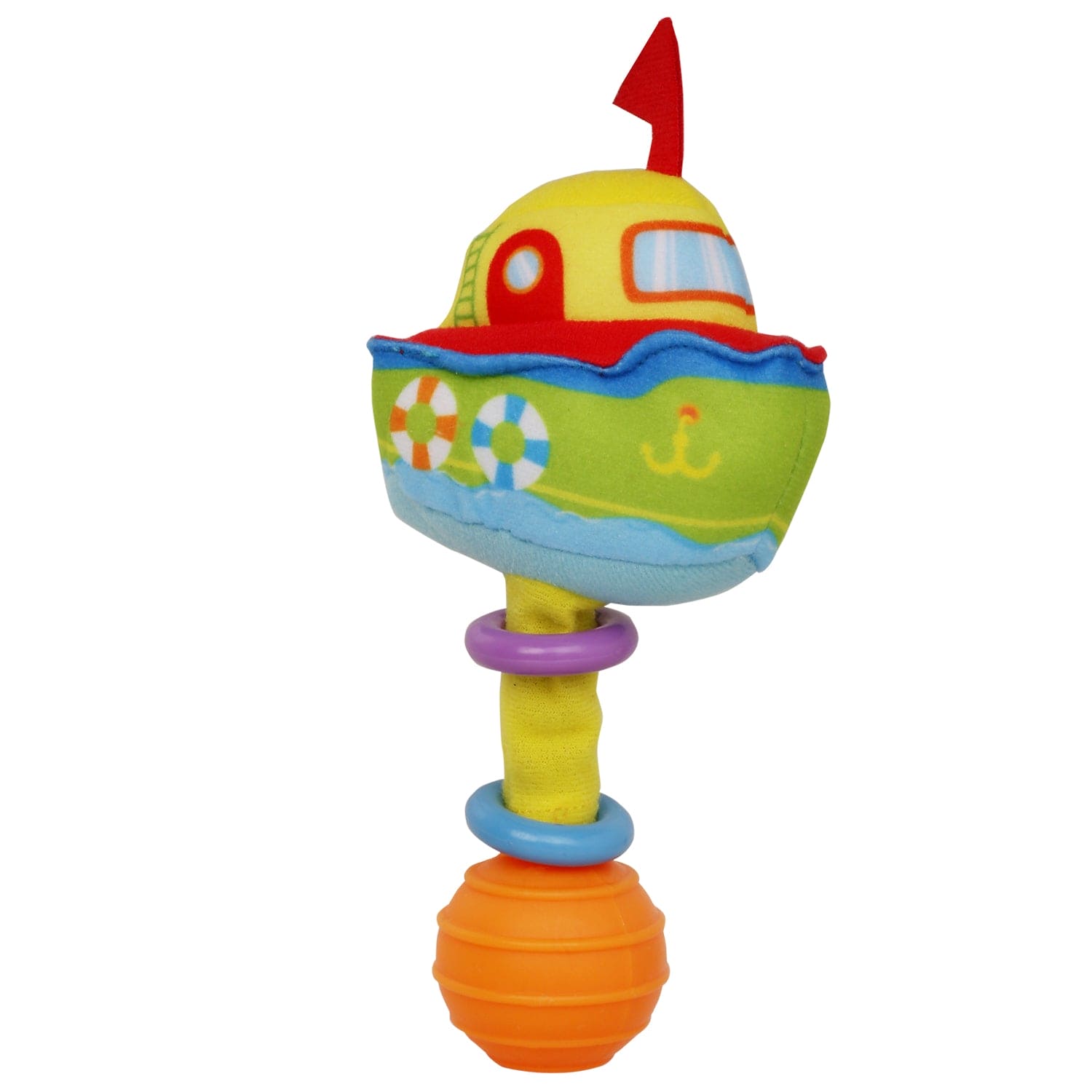 Ship Blue Handheld Rattle - Baby Moo