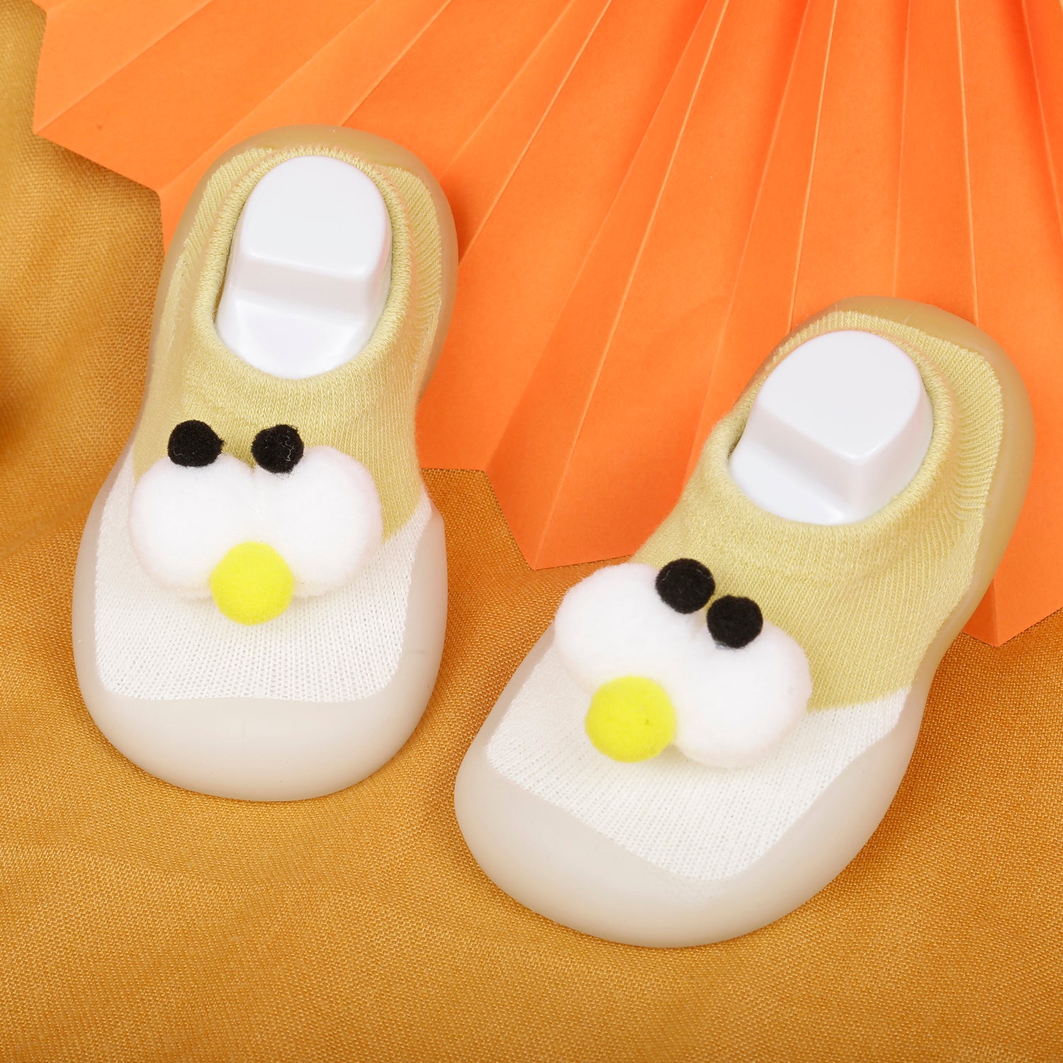 Slip-On Shoes 3D Eyes Yellow - Baby Moo