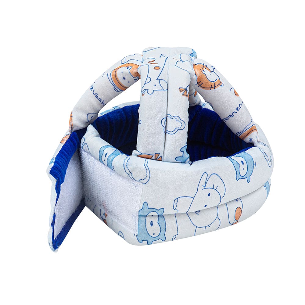 I Love Animals Blue Cushioned Safety Helmet - Baby Moo