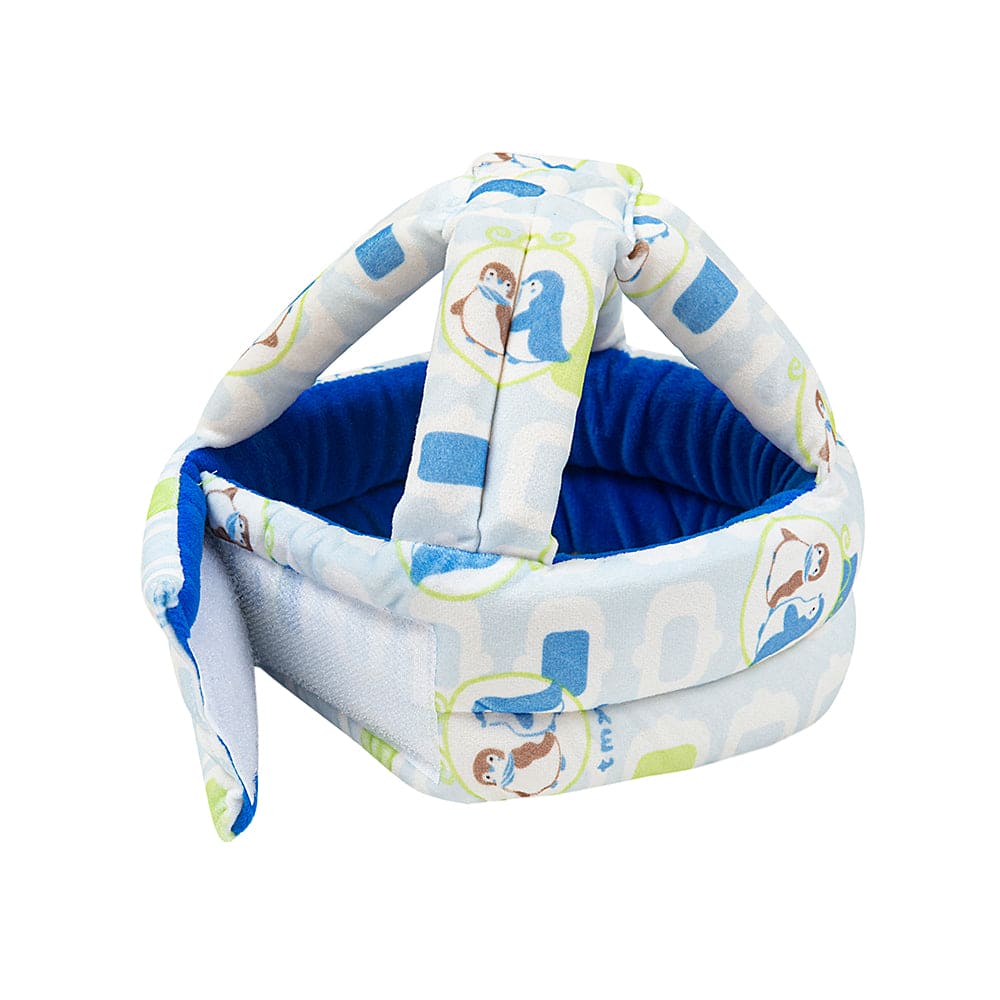 Penguin Blue Cushioned Safety Helmet - Baby Moo