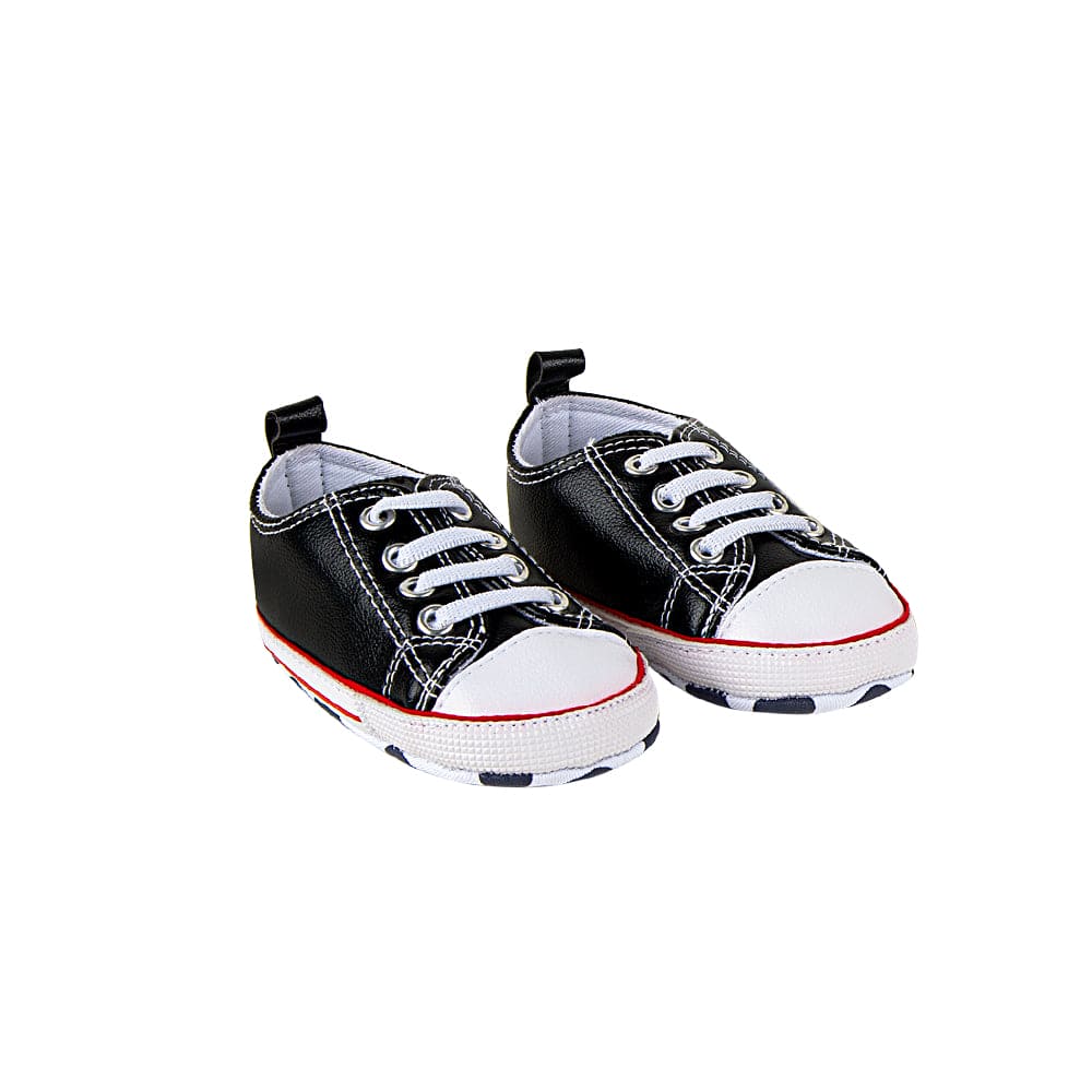 Classic Black Baby Sneakers - Baby Moo