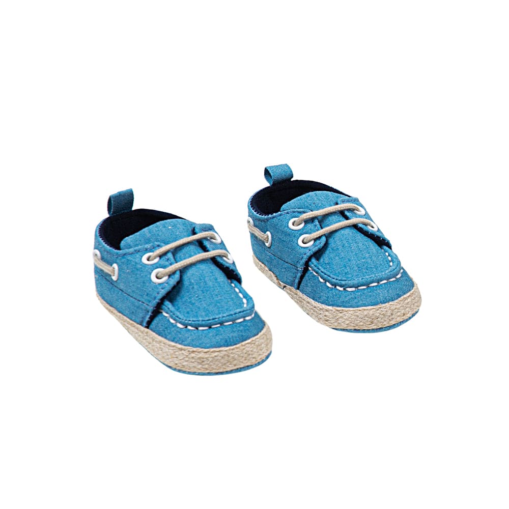 Formal Blue Baby Boat Shoes - Baby Moo