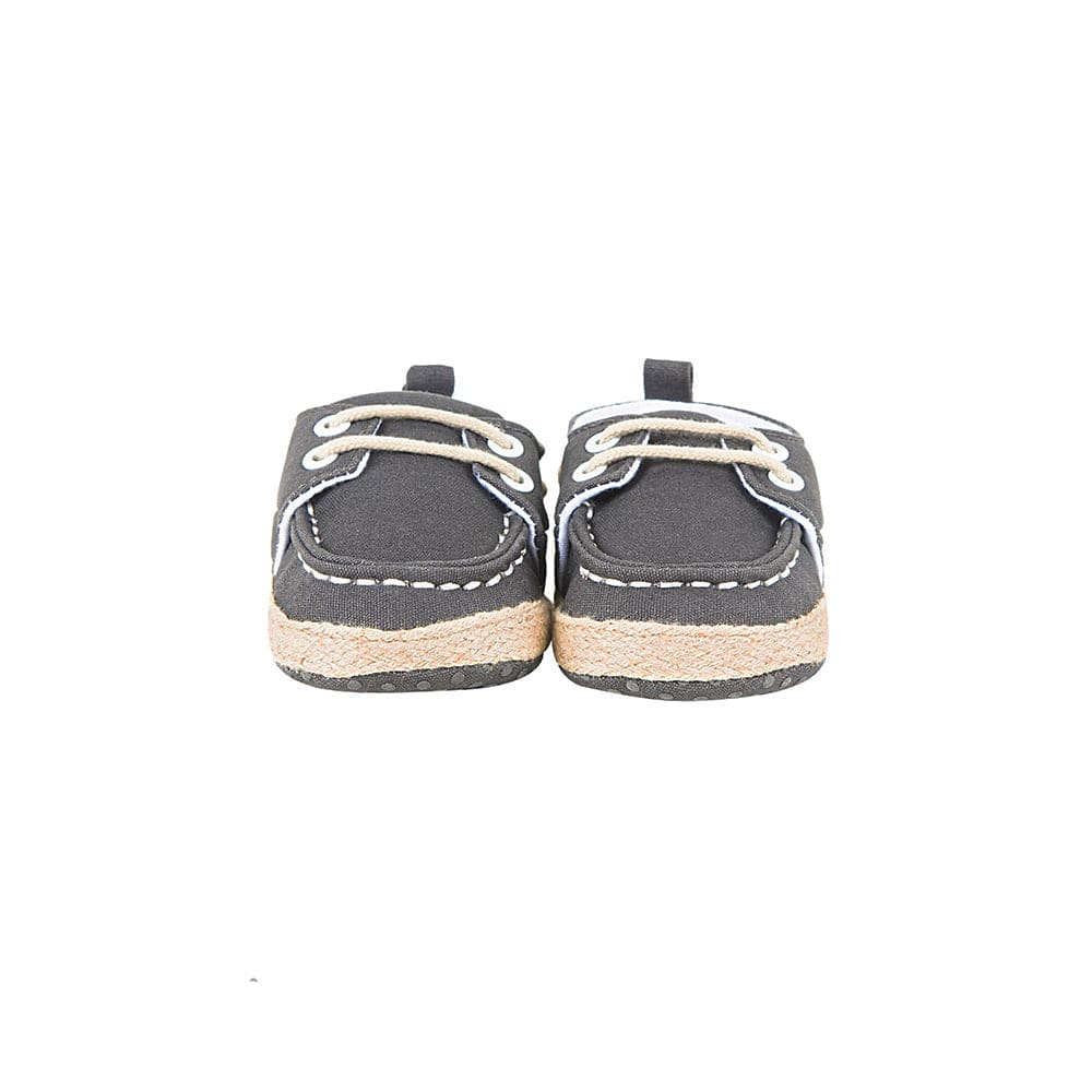 Formal Grey Baby Boat Shoes - Baby Moo