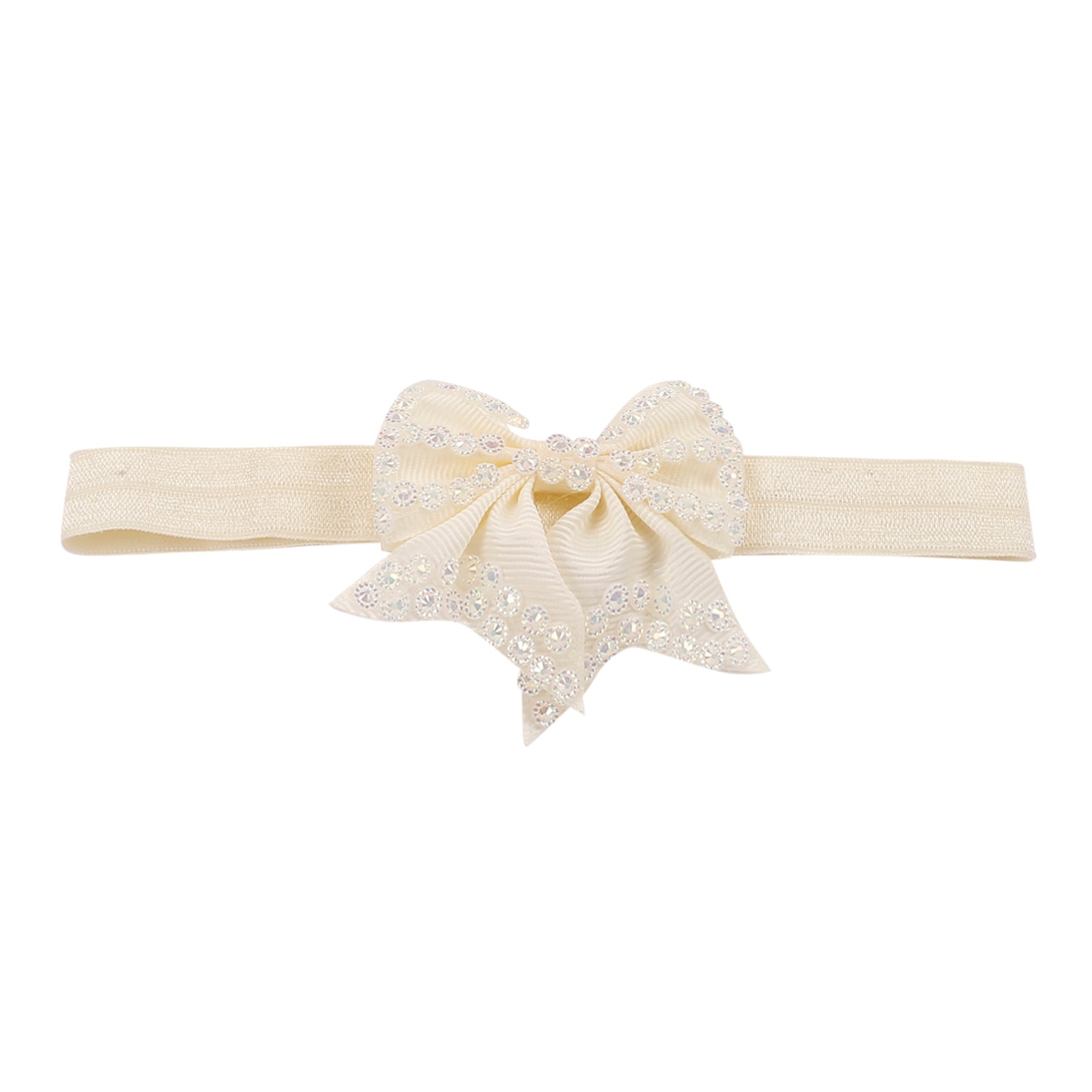 Bedazzled Cream Headband And Socks Set - Baby Moo