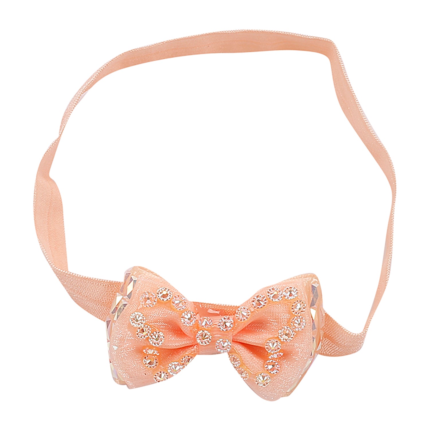 Bedazzled Peach Headband And Socks Set - Baby Moo