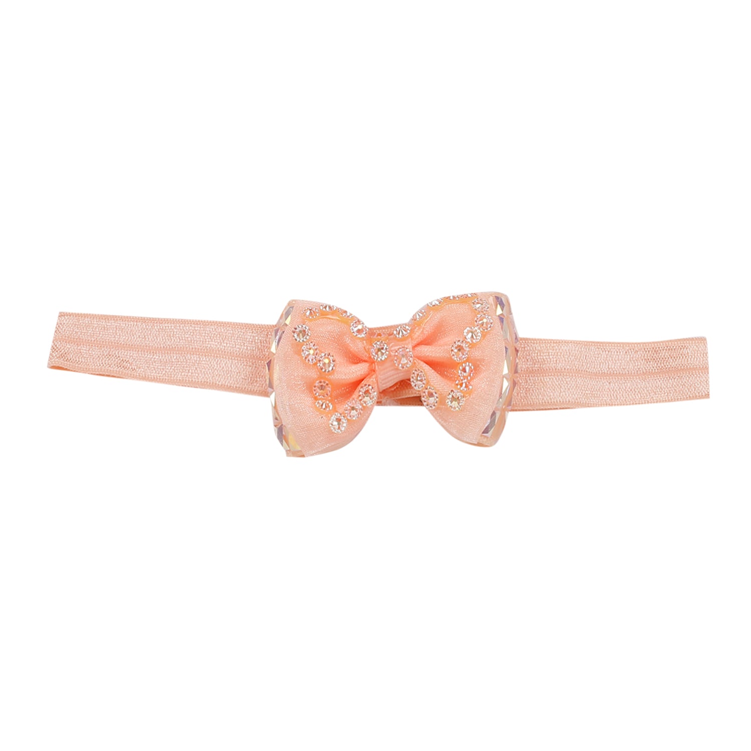 Bedazzled Peach Headband And Socks Set - Baby Moo