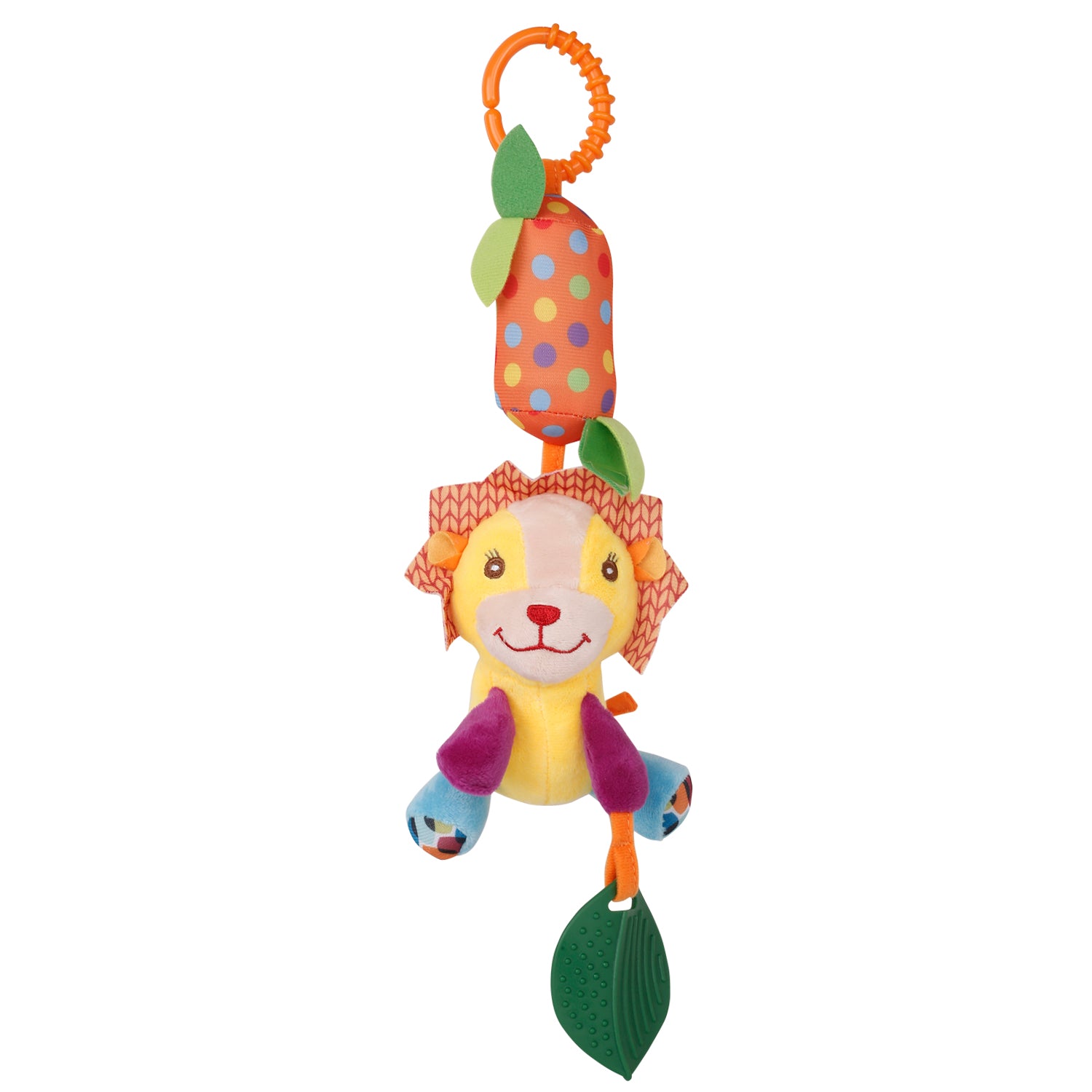 Lion Multicolour Hanging Toy / Wind Chime With Teether - Baby Moo