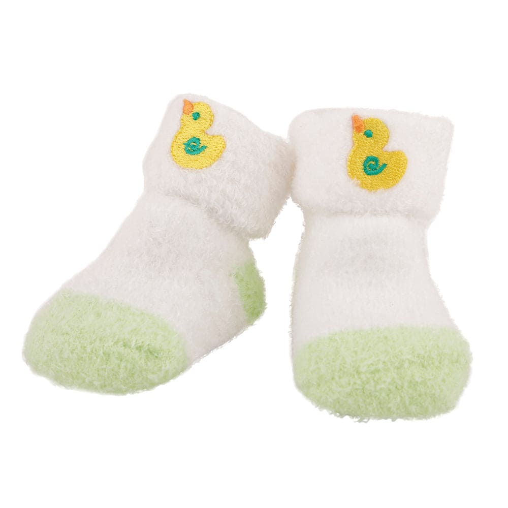 Duck Striped Green 2 Pk Socks - Baby Moo
