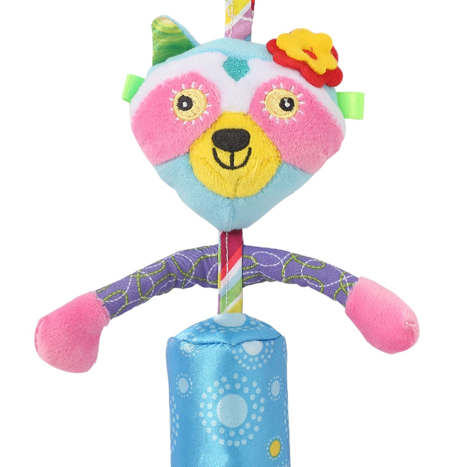 My Best Friend Pink And Blue Hanging Musical Toy / Wind Chime Soft Rattle - Baby Moo