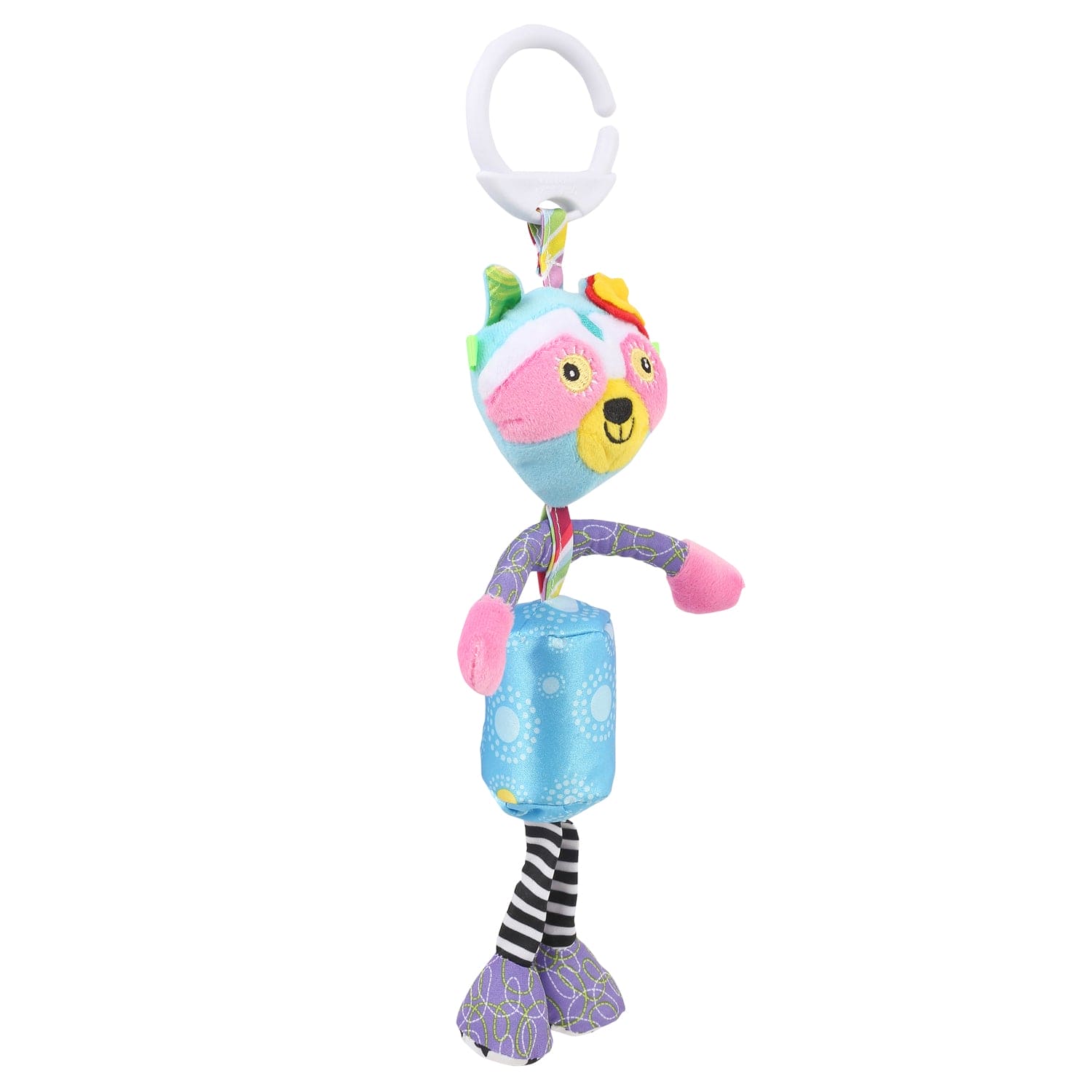My Best Friend Pink And Blue Hanging Musical Toy / Wind Chime Soft Rattle - Baby Moo
