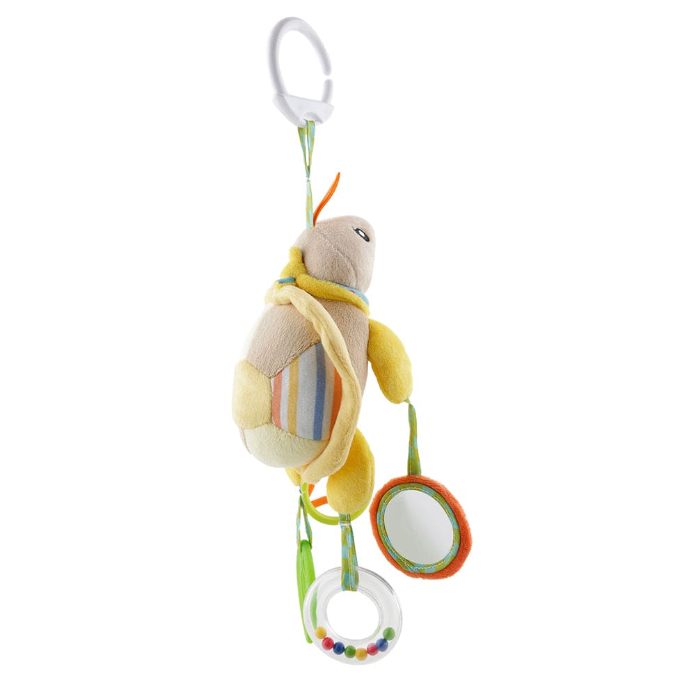 Tortoise Yellow Hanging Toy With Teether - Baby Moo