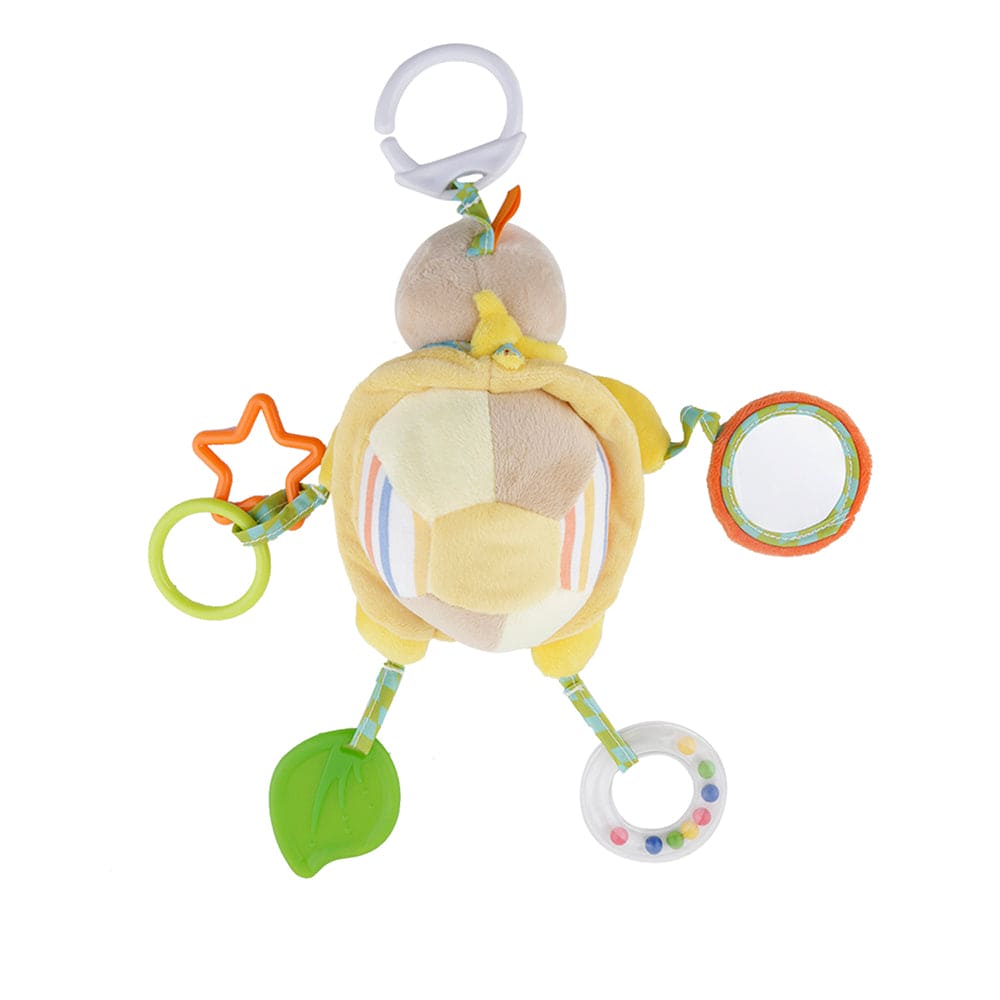 Tortoise Yellow Hanging Toy With Teether - Baby Moo
