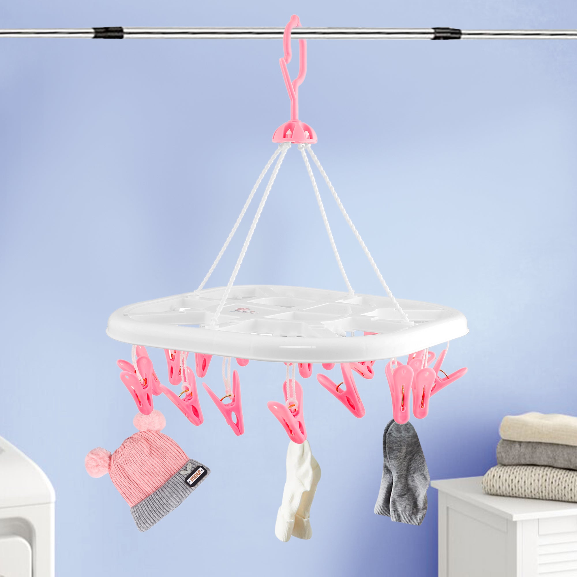 Pink Premium Clip Hanger - Baby Moo