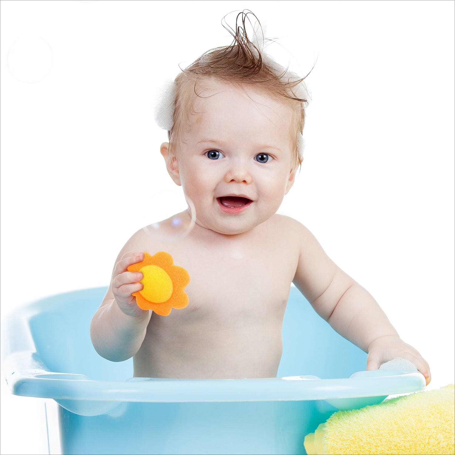 Sunflowers Orange 2 Pcs Bath Sponge - Baby Moo