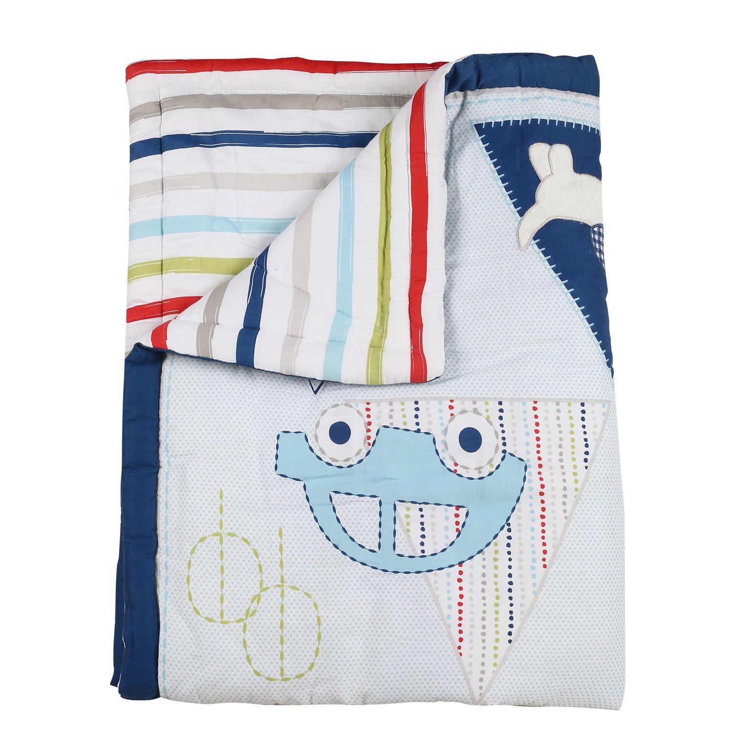 Driving Around Blue 4 Pcs Crib Set - Baby Moo