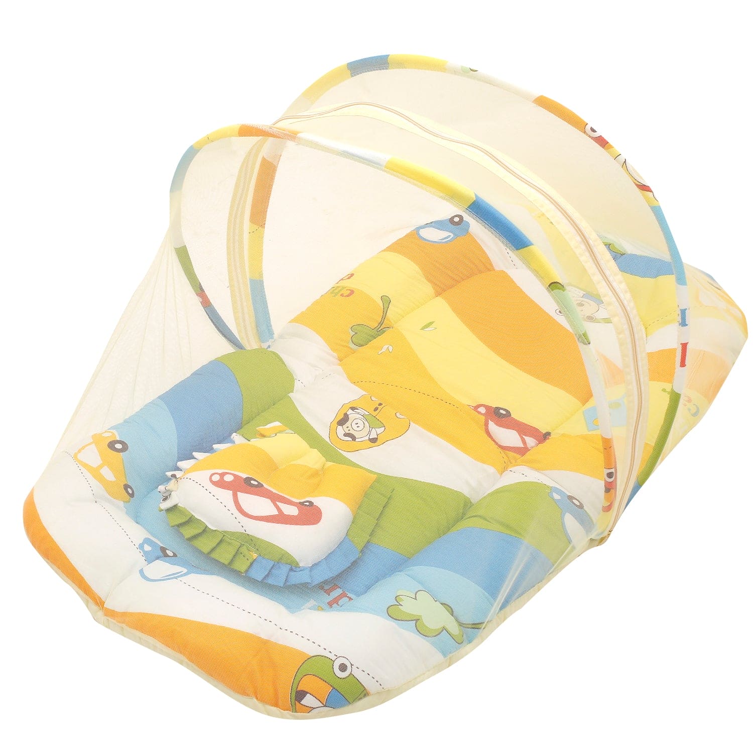 Mosquito Net Tent Mattress Set With Neck Pillow Cruising In My Car Multicolour - Baby Moo