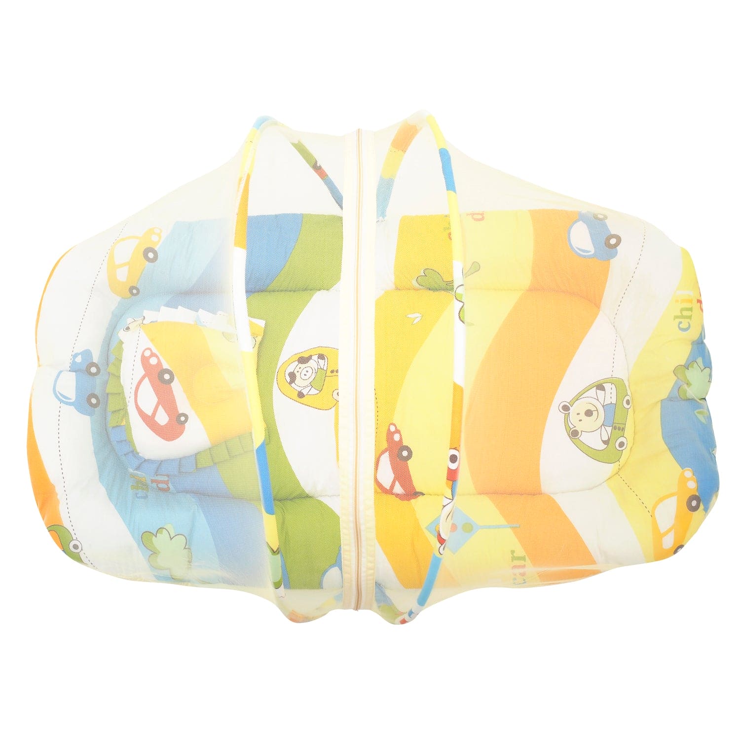 Mosquito Net Tent Mattress Set With Neck Pillow Cruising In My Car Multicolour - Baby Moo