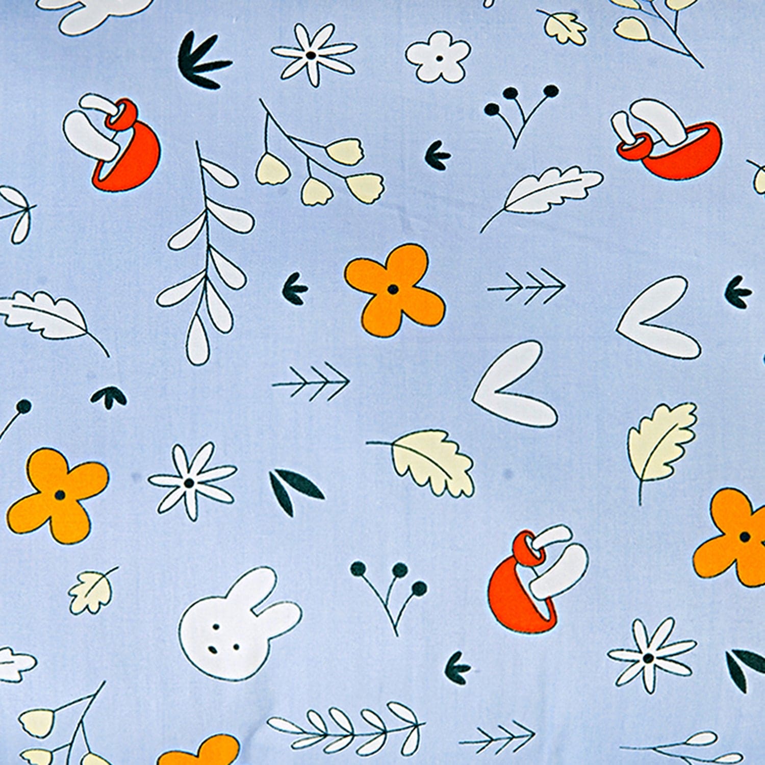 Floral Blue Rectangular Pillow - Sizes available - Baby Moo