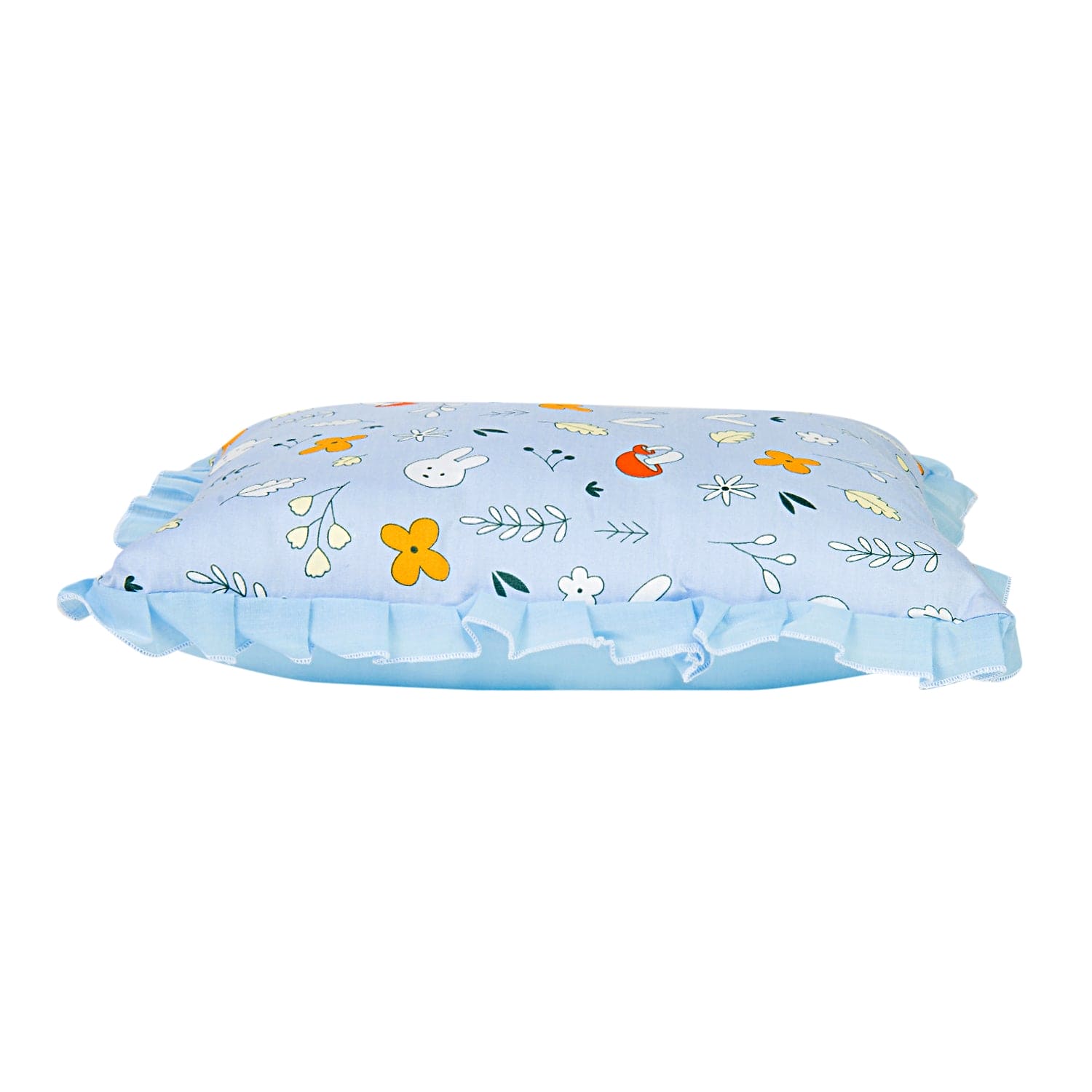 Floral Blue Rectangular Pillow - Sizes available - Baby Moo