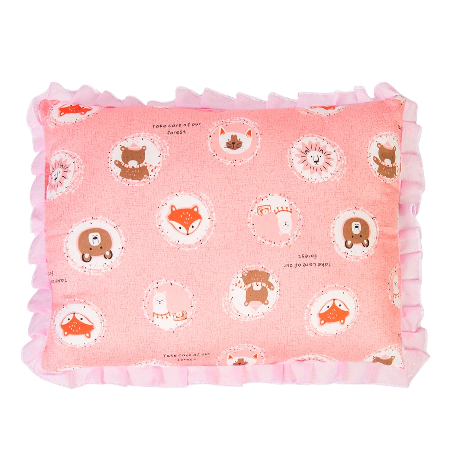 Forest Friends Peach Rectangular Pillow - Sizes available - Baby Moo