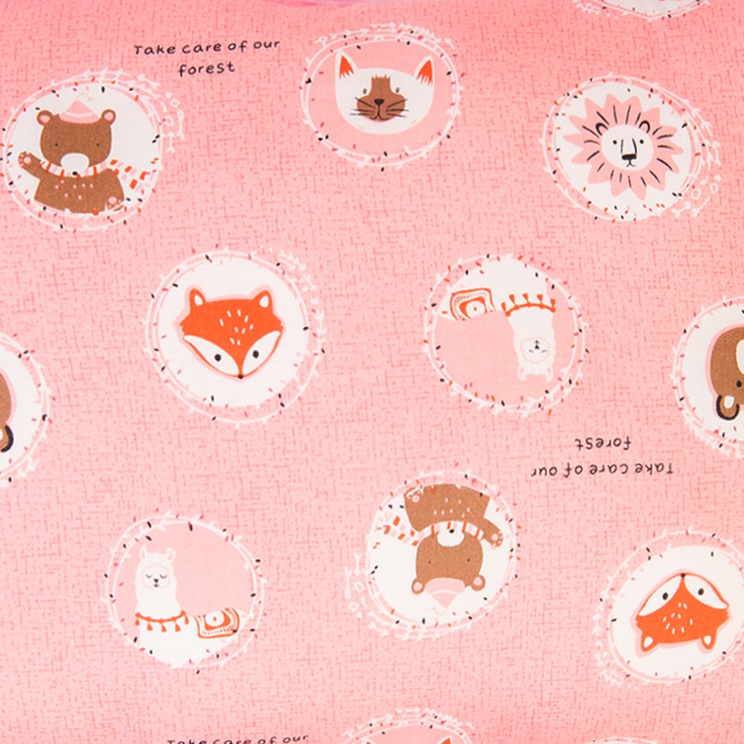 Forest Friends Peach Rectangular Pillow - Sizes available - Baby Moo