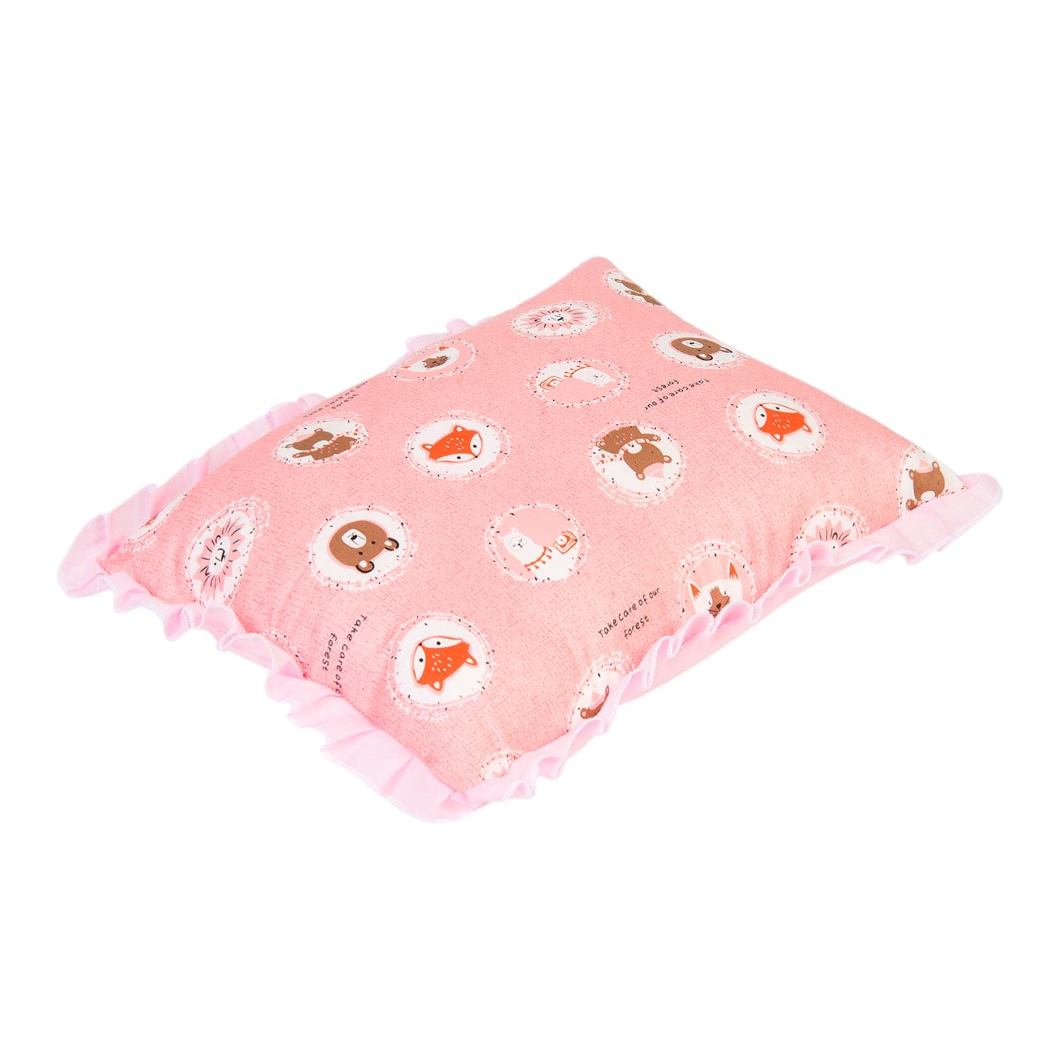 Forest Friends Peach Rectangular Pillow - Sizes available - Baby Moo