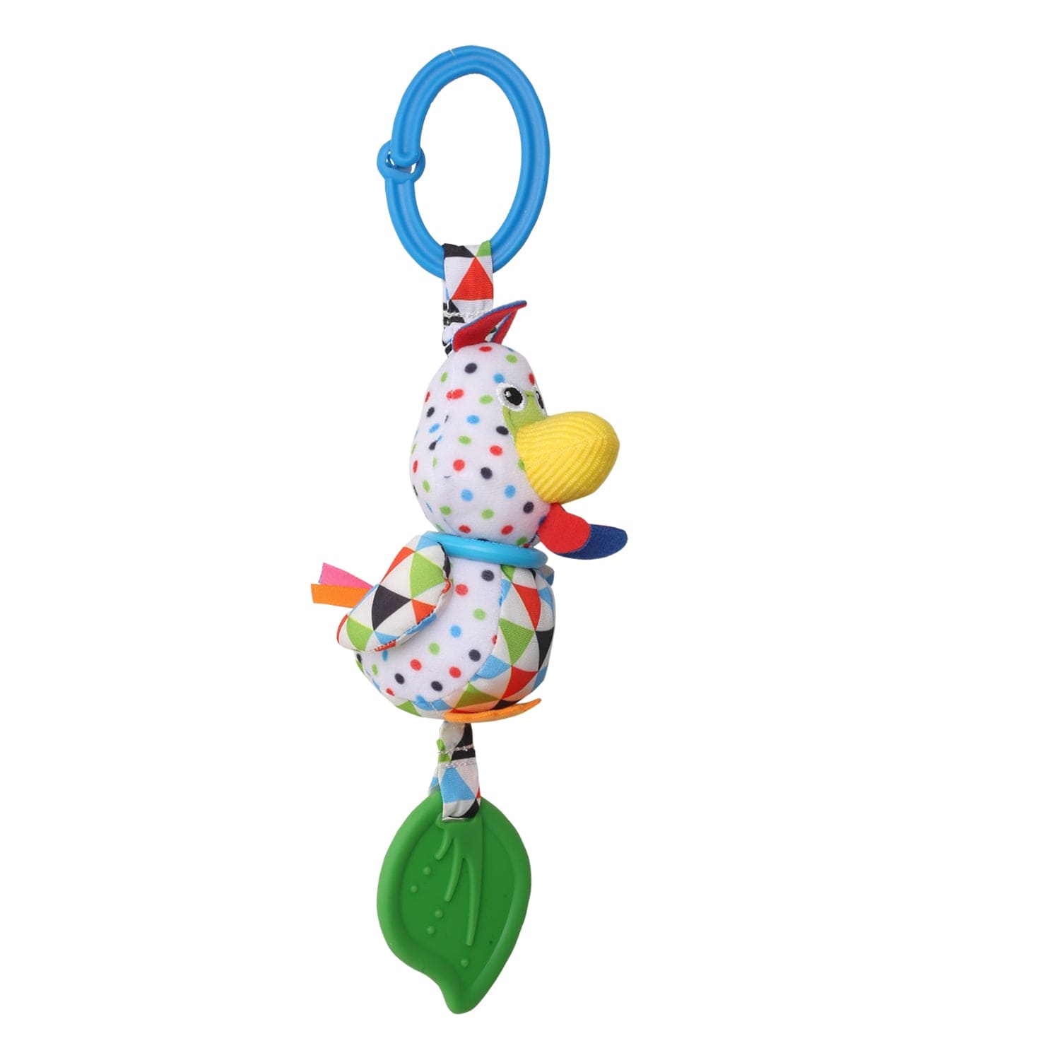 Chicken White Hanging Toy With Vibrations With Teether - Baby Moo