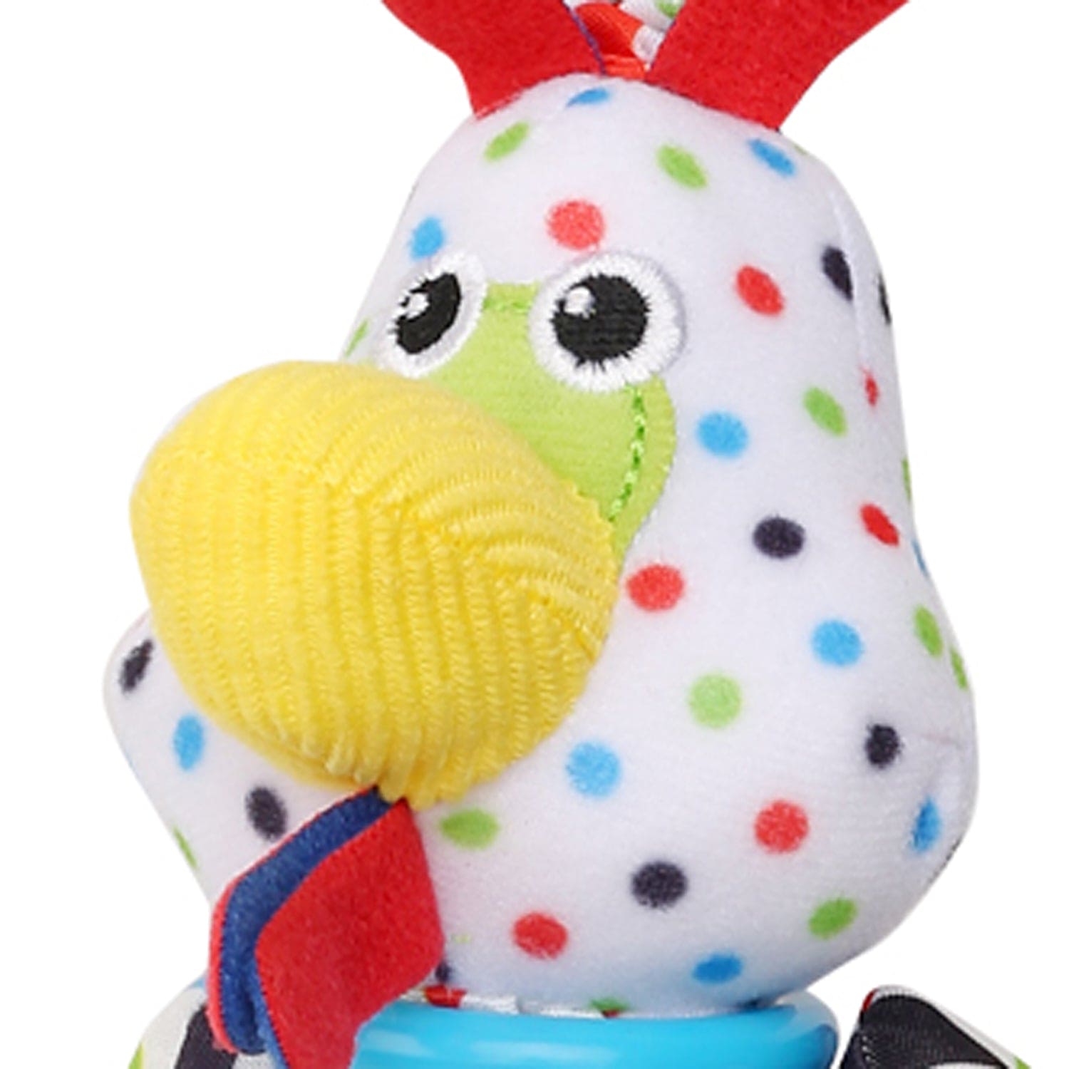 Chicken White Hanging Toy With Vibrations With Teether - Baby Moo