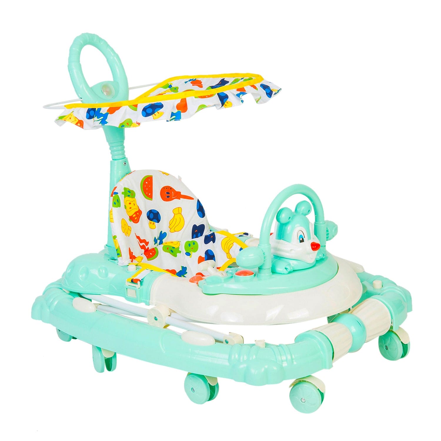 Animal Green 2 in 1 Premium Walker Cum Rocker - Baby Moo