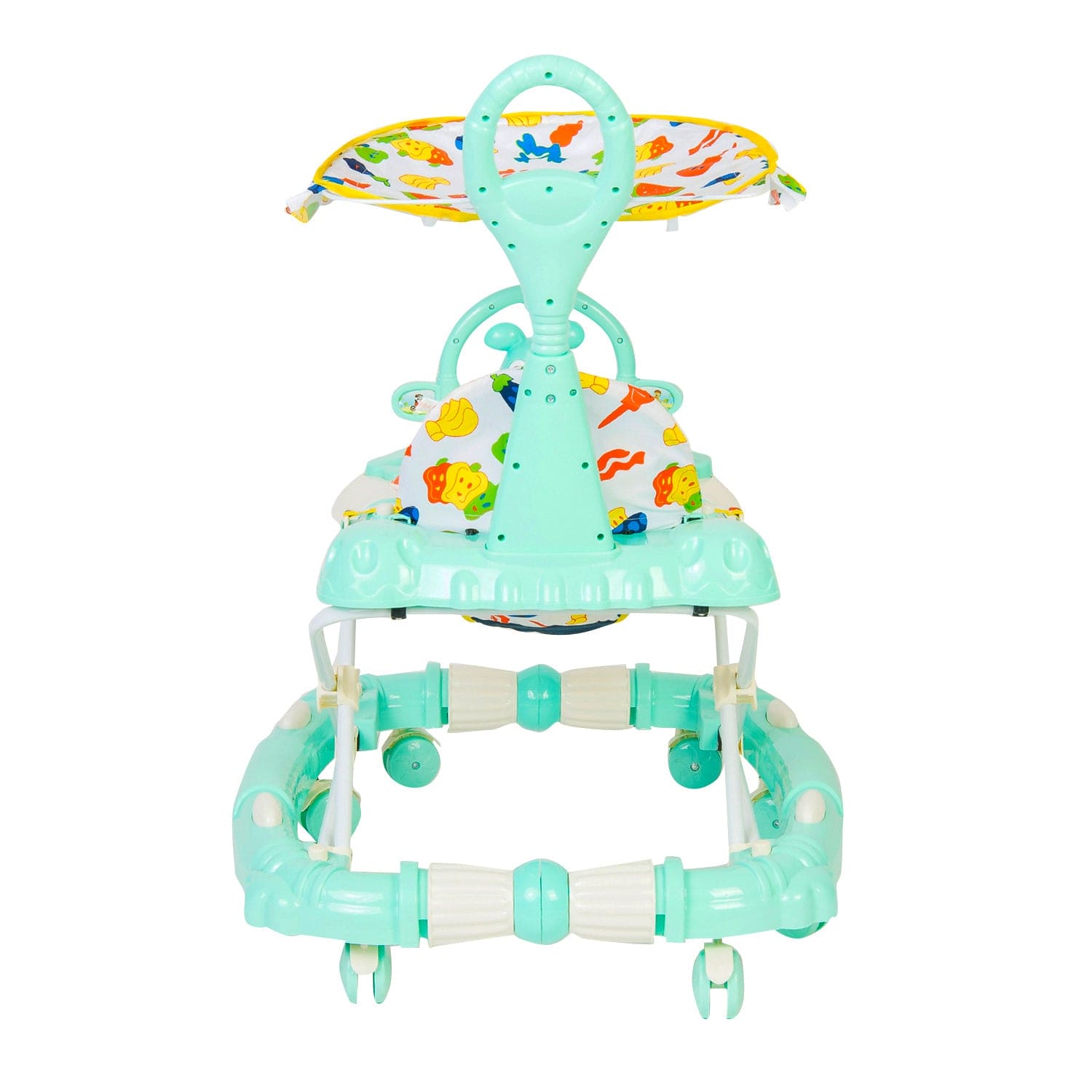Animal Green 2 in 1 Premium Walker Cum Rocker - Baby Moo