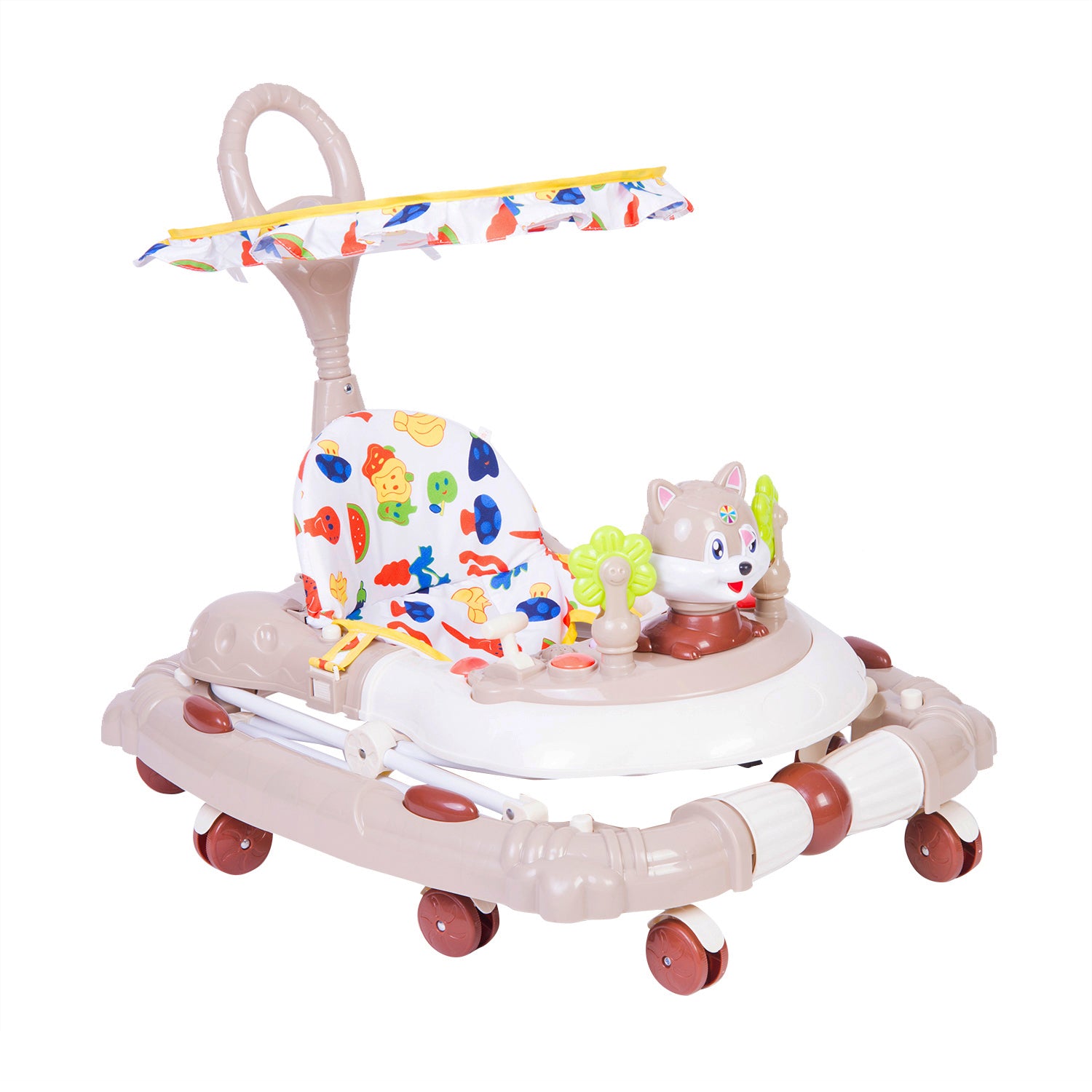 Fruity Beige 2 in 1 Premium Walker Cum Rocker