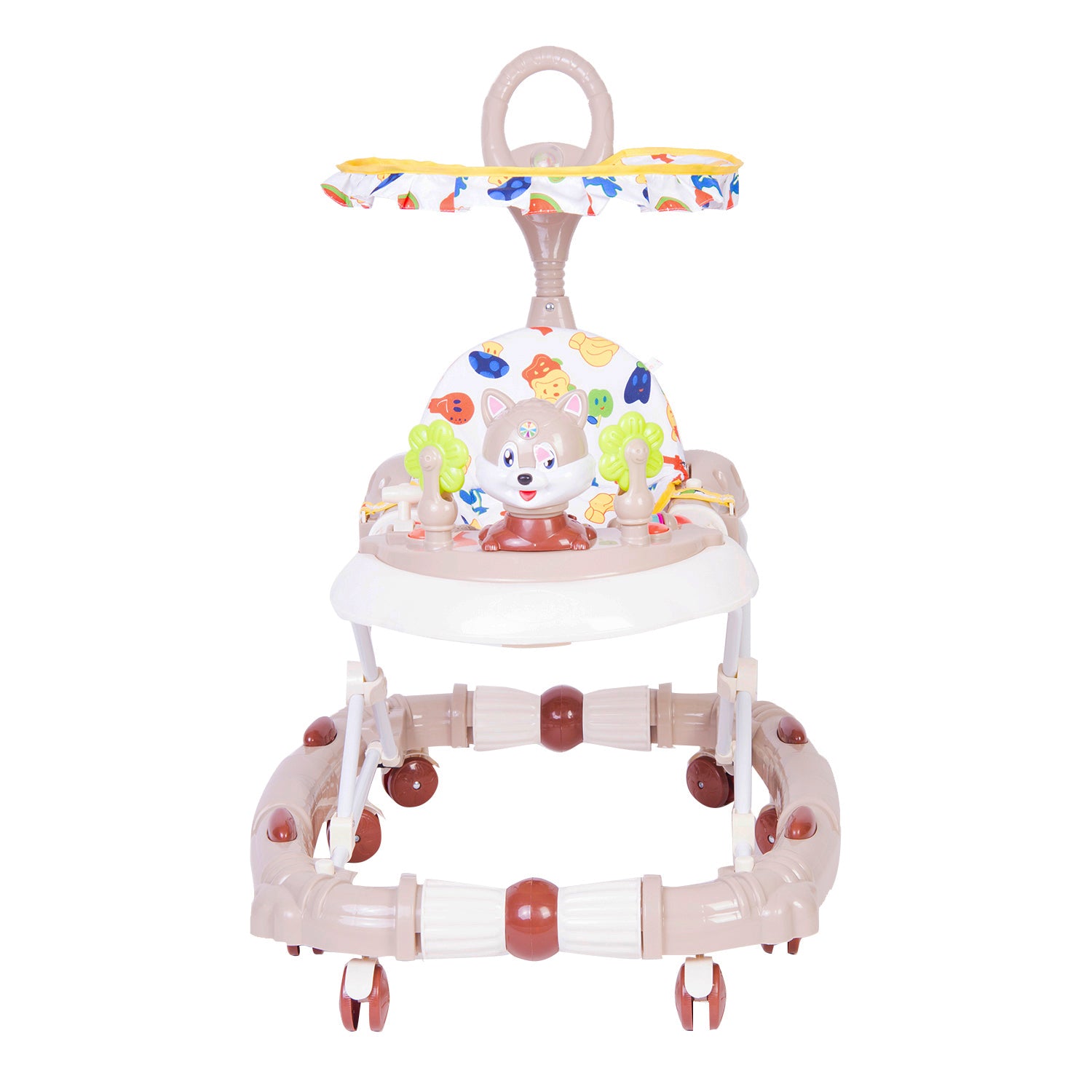 Fruity Beige 2 in 1 Premium Walker Cum Rocker - Baby Moo