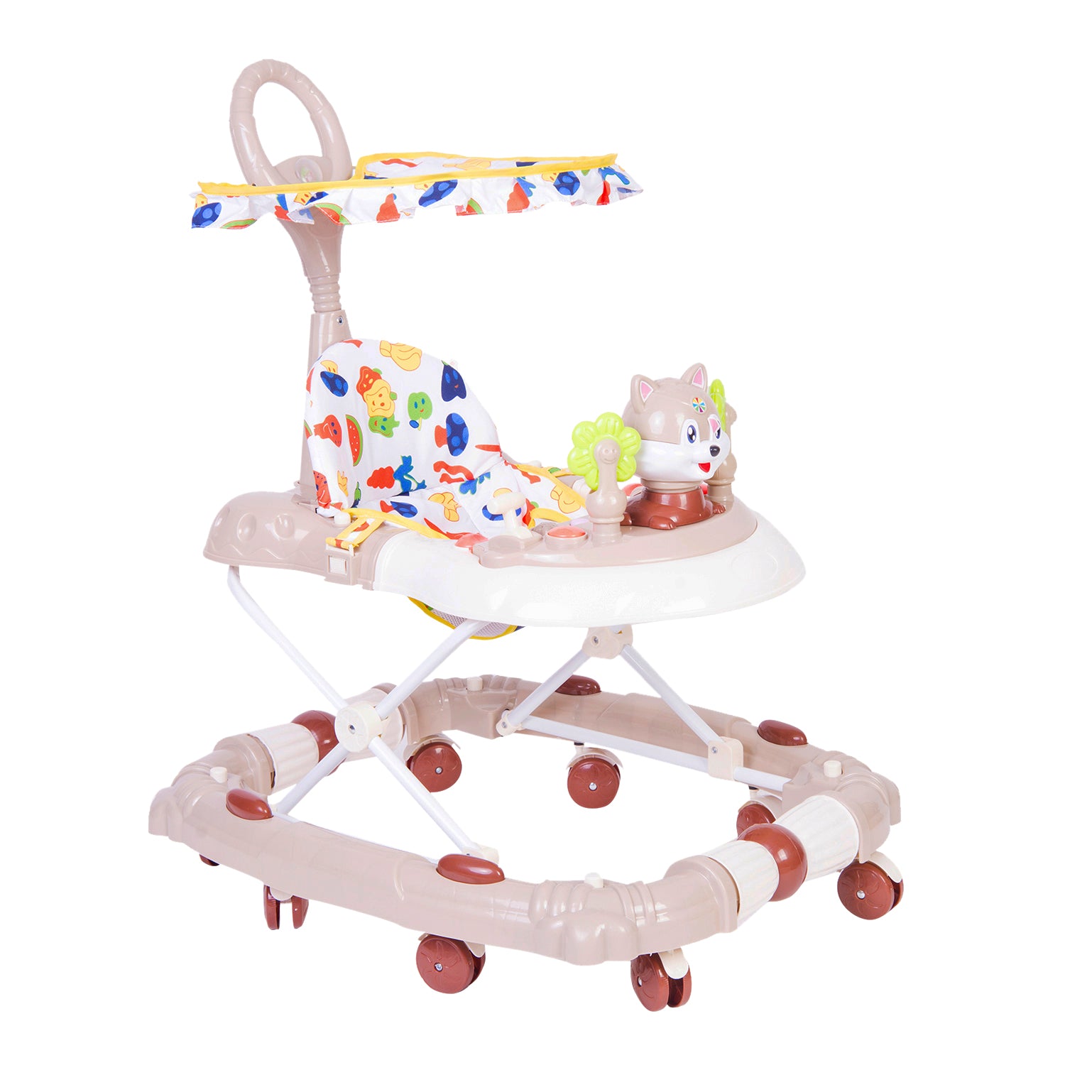 Fruity Beige 2 in 1 Premium Walker Cum Rocker