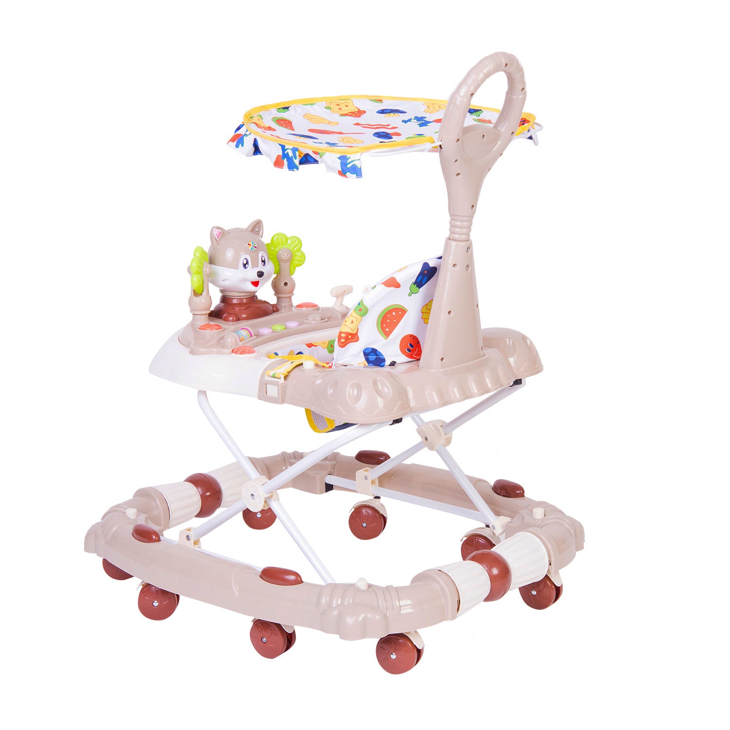 Fruity Beige 2 in 1 Premium Walker Cum Rocker